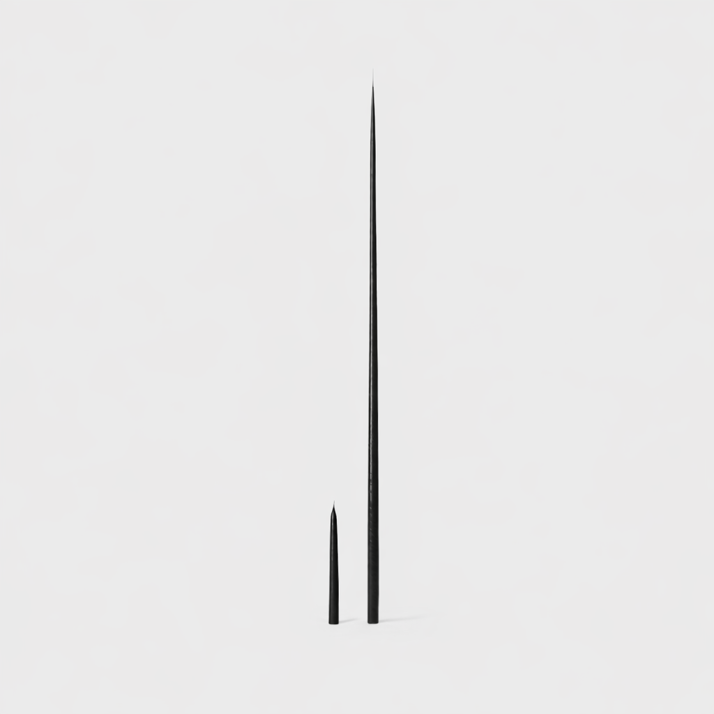 The tall black hand-dipped beeswax candle (110 cm) - Eska Paris